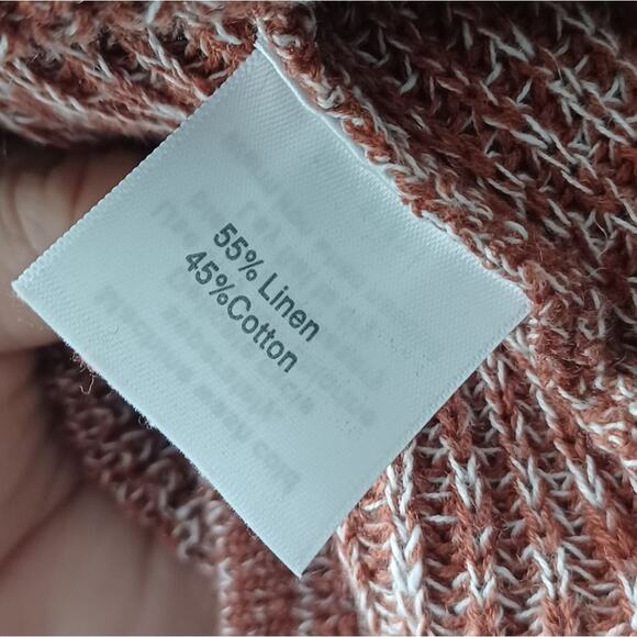 Norm Thompson Linen Cotton Blend Sweater - Size Large - Picture 7 of 8